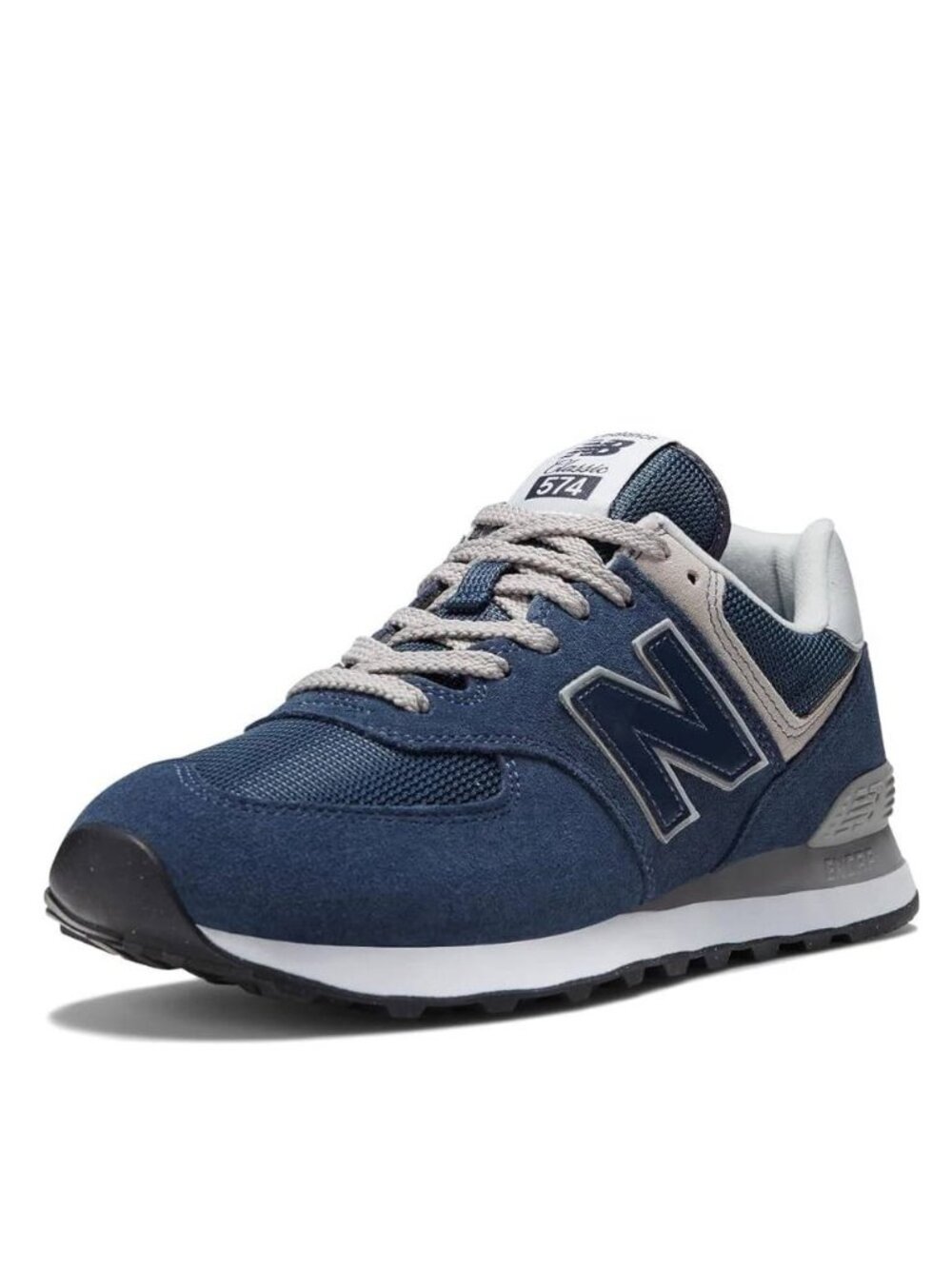 NEW New Balance Men's 574 Core Sneaker, Navy/White,